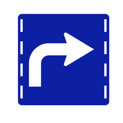 A-sign-for-drivers-to-turn-right.-Do-not-go-straight-or-turn-left.
