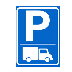 Truck-parking-sign
