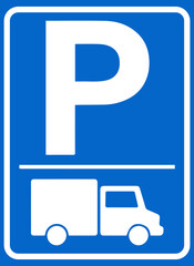 Truck-parking-sign
