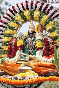 Procession of Lord Murugan in tamilnadu	
