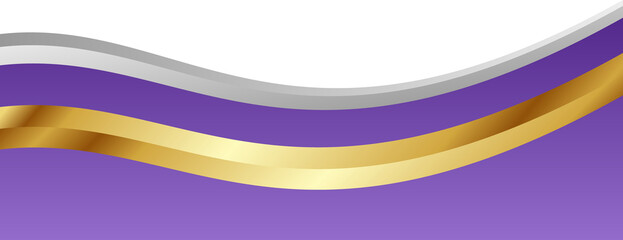Purple and Gold Luxury Corner Border Illustration