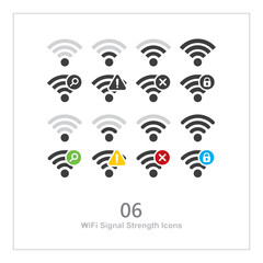 WiFi Signal Strength Icons