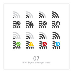 WiFi Signal Strength Icons