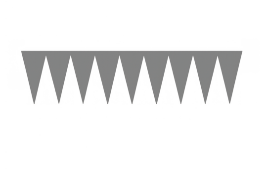 Gray bunting pennant garland banner celebration decoration template with transparent background - Powered by Adobe