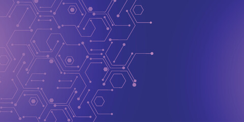 Abstract background with modern high-tech circuit board connection system line design. Futuristic vector concept for presentations, websites, and covers.