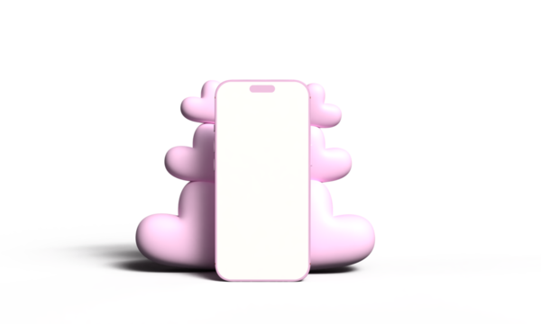 smartphone mobile tablet white isolate color mockup empty blank love heart shape pink color present advertisement product marketing sale happy valentine day 14 fourteen day date february month mockup  - Powered by Adobe