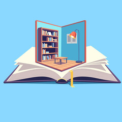 Books and Libraries Illlustration