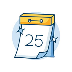 Calander icon clean and modern vector illustration