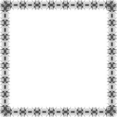 Simple Square Frame with White Background, Border Frame and Unique Photo Frame, Black Square Frame