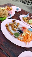 Deep fried pork belly with a crispy skin.