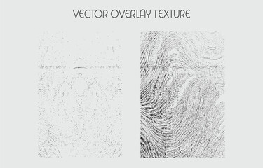 modern different types of overlay texture(paint, old, dust, cracks and other). monochrome vector collection for grunge, vintage effects.
