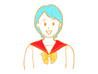 イラスト　女性　挿絵　素材