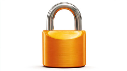 Fototapeta premium Lock icon isolated on white background