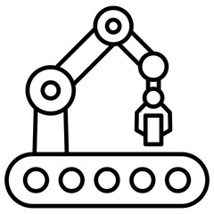 Industrial Automation Outline Icon