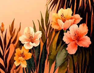 abstract floral pattern	