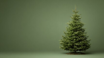 christmas tree, clean, only green