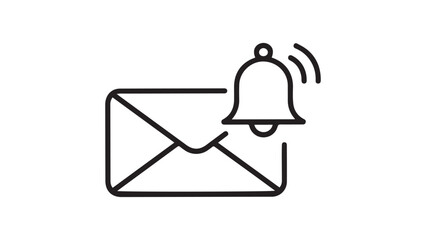 Notification Icon Symbolizes Email Arrival and New Message Alerts for User Awareness.