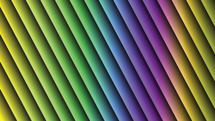 Obraz premium Vibrant Rainbow Diagonal Stripes Gradient Background with vector illustration