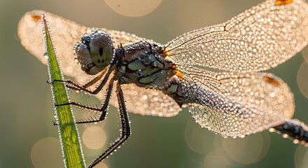 dragonfly on a leaf