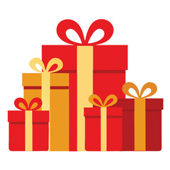 Fototapeta premium gift boxes vector illustration