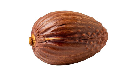 Isolated cocoa pod on a greenscreen background
