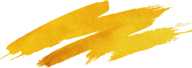 Abstract yellow brush strokes on a black background