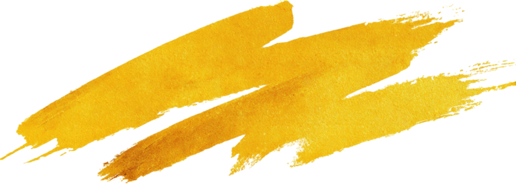 Abstract yellow brush strokes on a black background