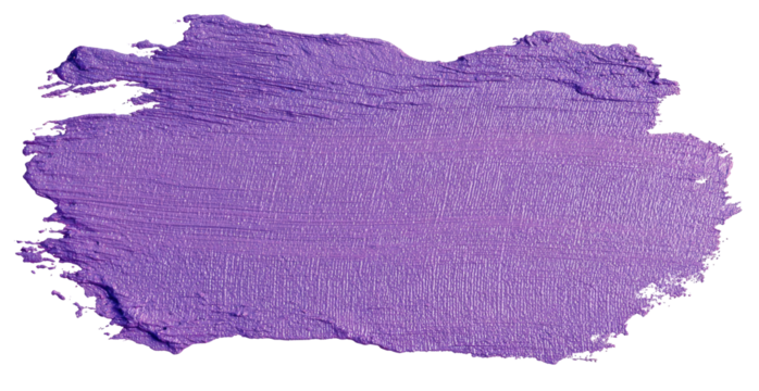 Textured purple brush stroke with rough edges on a black background