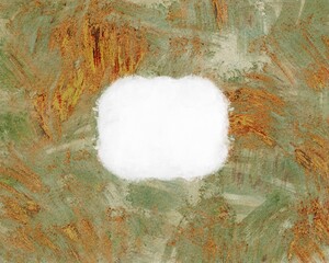 アンティーク調吹き出し背景