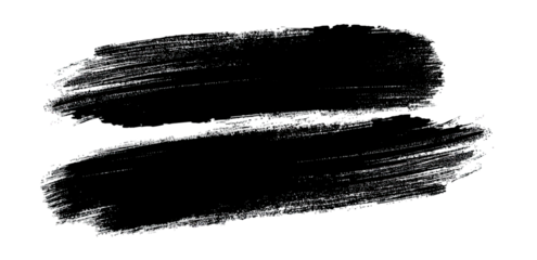 Black brush strokes on a transparent background, creating a dynamic texture