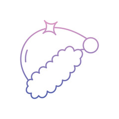 Santa Hat icon clean and modern vector illustration