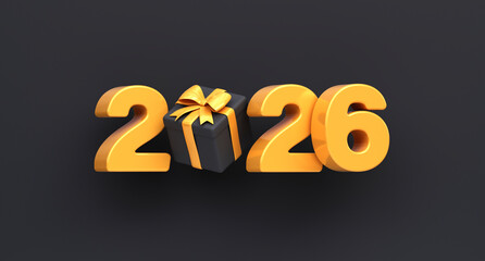 2026 happy new year. Happy New Year 2026 greeting banner or card