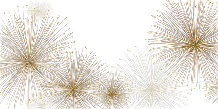 Exploding floral bursts with delicate wispy petals