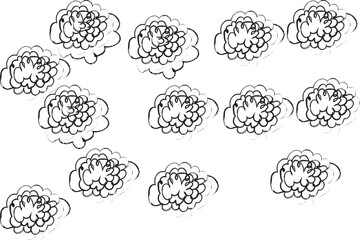 Hand Drawn Circular Scribble Pattern