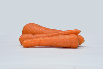 Fresh carrots are sweet and good for health
