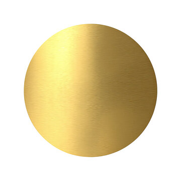 Brushed gold circle on black background with subtle illumination
