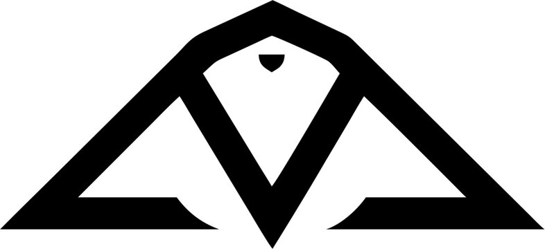 Bold abstract logo design, perfect for a modern brand identity, symbol of innovation, suitable for tech startups and creative agencies, minimalist geometric art