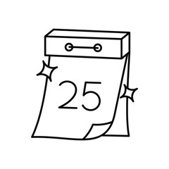 Calander icon clean and modern vector illustration