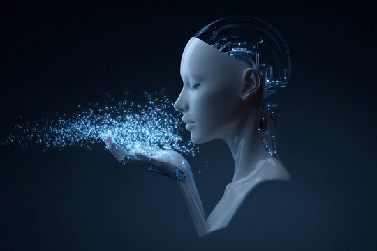 Robot training human via hologram, skill adaptation theme,