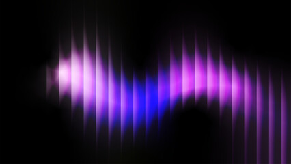 Abstract gradient of purple blue color refracted strips of glass effect. Creative ribbed texture for modern futuristic technology backgrounds, banners, posters, headers, covers, presentations. Vector