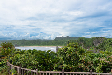 Littoral du Cap Hedo &agrave; Okinawa, Japon