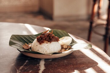 traditional Malaysia nasi lemak	