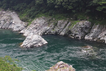 Obraz premium 徳島県三好市 大歩危峡