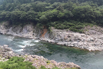 Obraz premium 徳島県三好市 小歩危峡