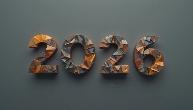 Embrace the future with stunning 2026 numbers, symbolizing progress and innovation. - Powered by Adobe