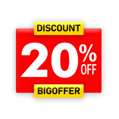 20% Off 3D Discount PNG | Golden Red Sale Text | Special Offer Label for Shopping and E-commerce Promotions 20% off, discount png, 3d sale text, sale label png, 20 percent off, golden sale text