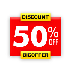 50% Off 3D Discount PNG | Golden Red Sale Text | Big Offer Label for E-commerce and Shopping Promotions 50% off, discount png, 3d sale text, sale label png, 50 percent off, golden sale text, red 3d 