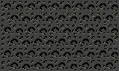 Pixel art, repeating pattern of black and muted grey, with dark accents, suggesting a rock textured. Ideal for retro game environments, digital art, or any project needing a classic, game asset.