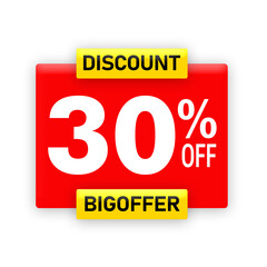 30% Off Discount PNG | Red and Gold 3D Sale Text | Big Offer Label | Special Promotion Sticker Design 30% off, discount png, 3d sale text, sale label png, 30 percent off, special offer png, red gold 