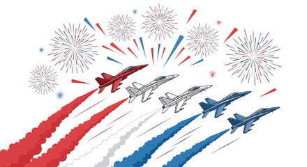 A flowing ribbon design featuring alternating red and white stripes, elegant and decorative.